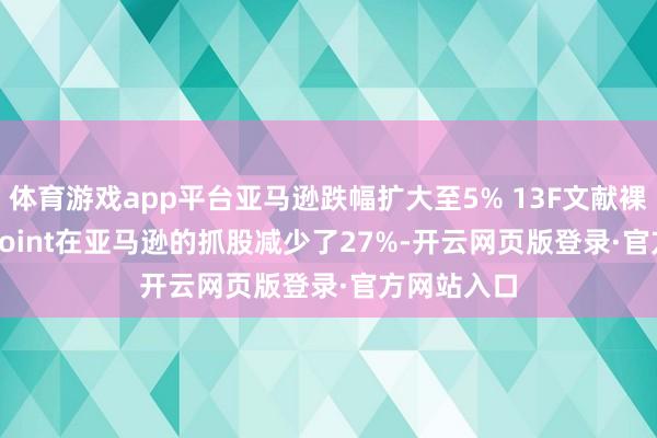 体育游戏app平台亚马逊跌幅扩大至5% 13F文献裸露Third Point在亚马逊的抓股减少了27%-开云网页版登录·官方网站入口